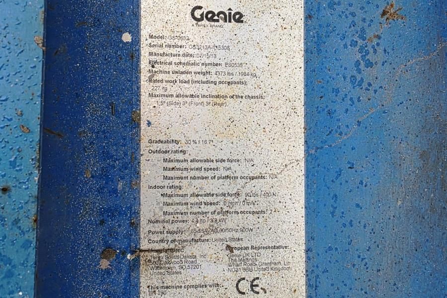 Genie GS2632 Electric, 10m Working Height, 227kg Capacit