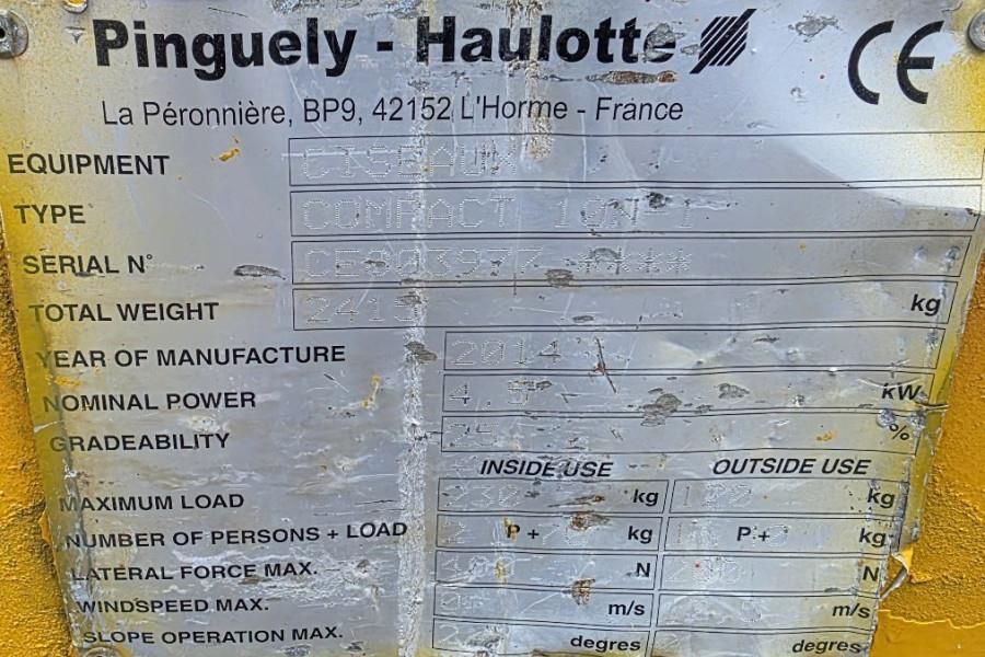 Haulotte Compact 10N Electric, 10m Working Height, 230kg Ca