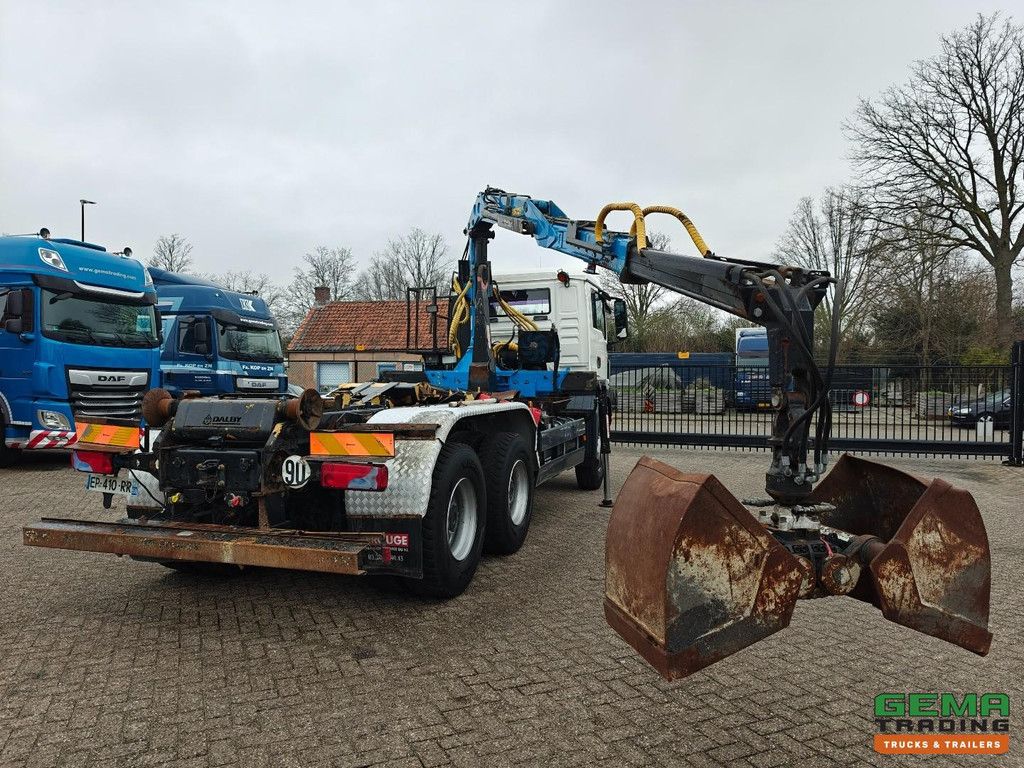 MAN TGX 26.360 6x4 Tageskabine Euro4 - Terex TLC - 11,75p + 20T Hakenlift + Funksteuerung - Schaltgetriebe - Blattfederung