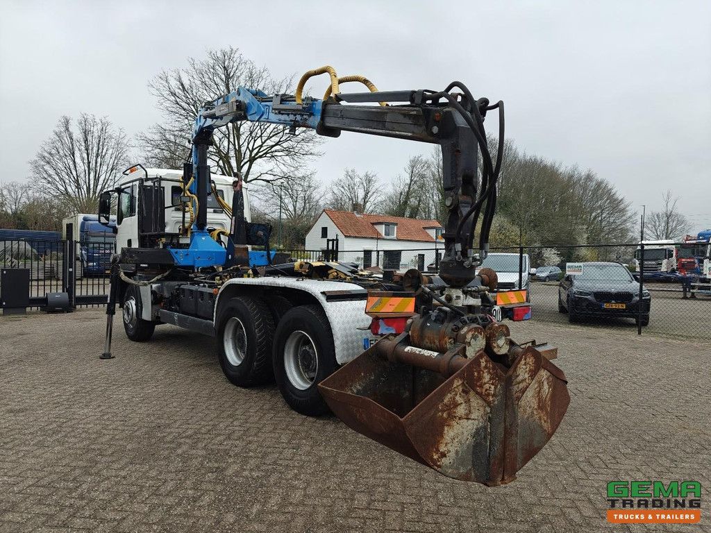 MAN TGX 26.360 6x4 Tageskabine Euro4 - Terex TLC - 11,75p + 20T Hakenlift + Funksteuerung - Schaltgetriebe - Blattfederung