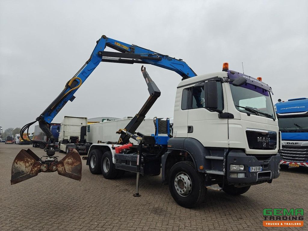 MAN TGX 26.360 6x4 Tageskabine Euro4 - Terex TLC - 11,75p + 20T Hakenlift + Funksteuerung - Schaltgetriebe - Blattfederung