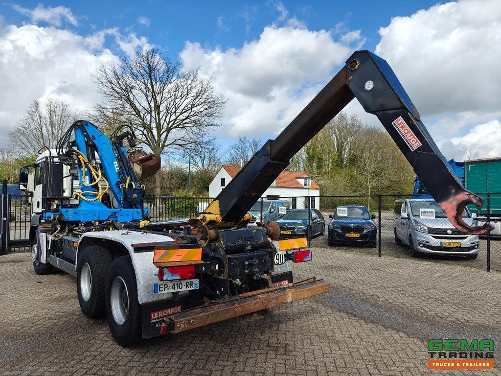 MAN TGX 26.360 6x4 Tageskabine Euro4 - Terex TLC - 11,75p + 20T Hakenlift + Funksteuerung - Schaltgetriebe - Blattfederung