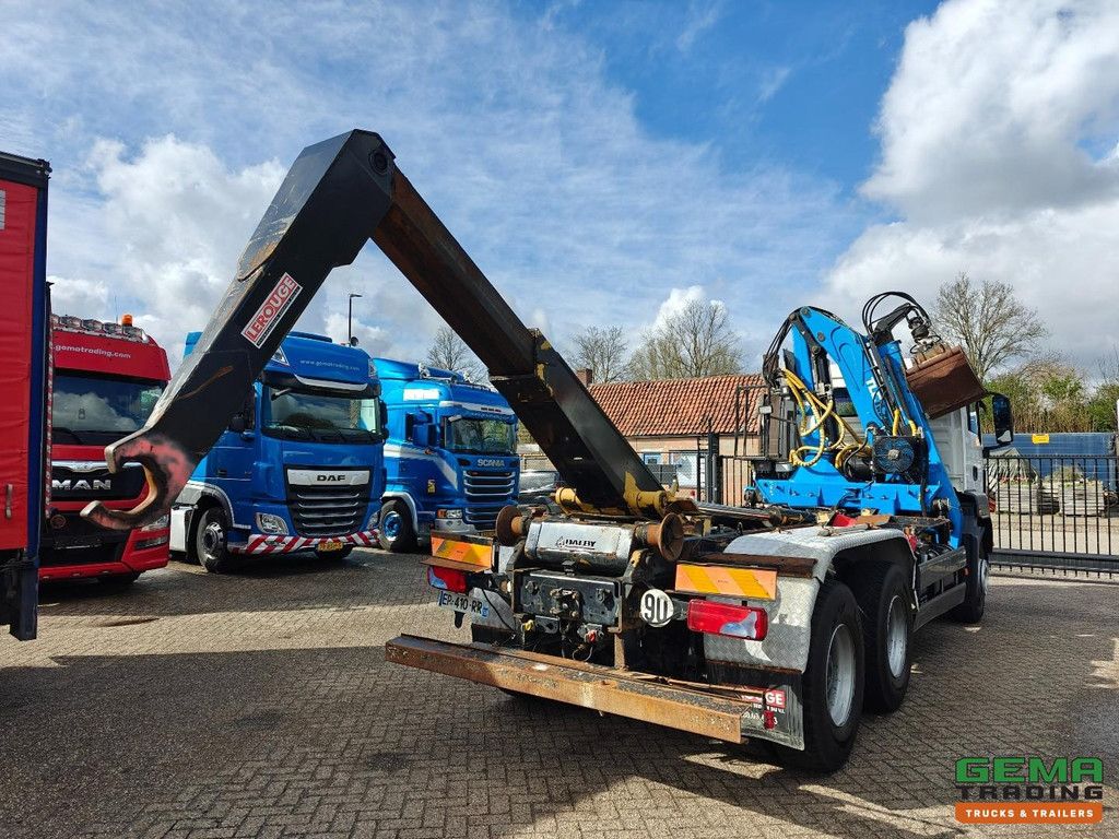 MAN TGX 26.360 6x4 Tageskabine Euro4 - Terex TLC - 11,75p + 20T Hakenlift + Funksteuerung - Schaltgetriebe - Blattfederung