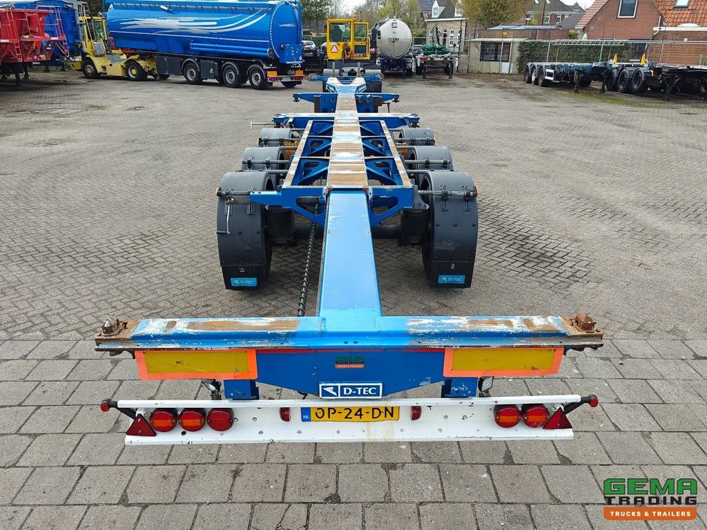 D-Tec FLEXITRAILER FT-LS-S 3-fach ausziehbare Liftachse – für alle Containertypen – 3 Achsen mit SAF-Scheibenbremsen – 4770 kg