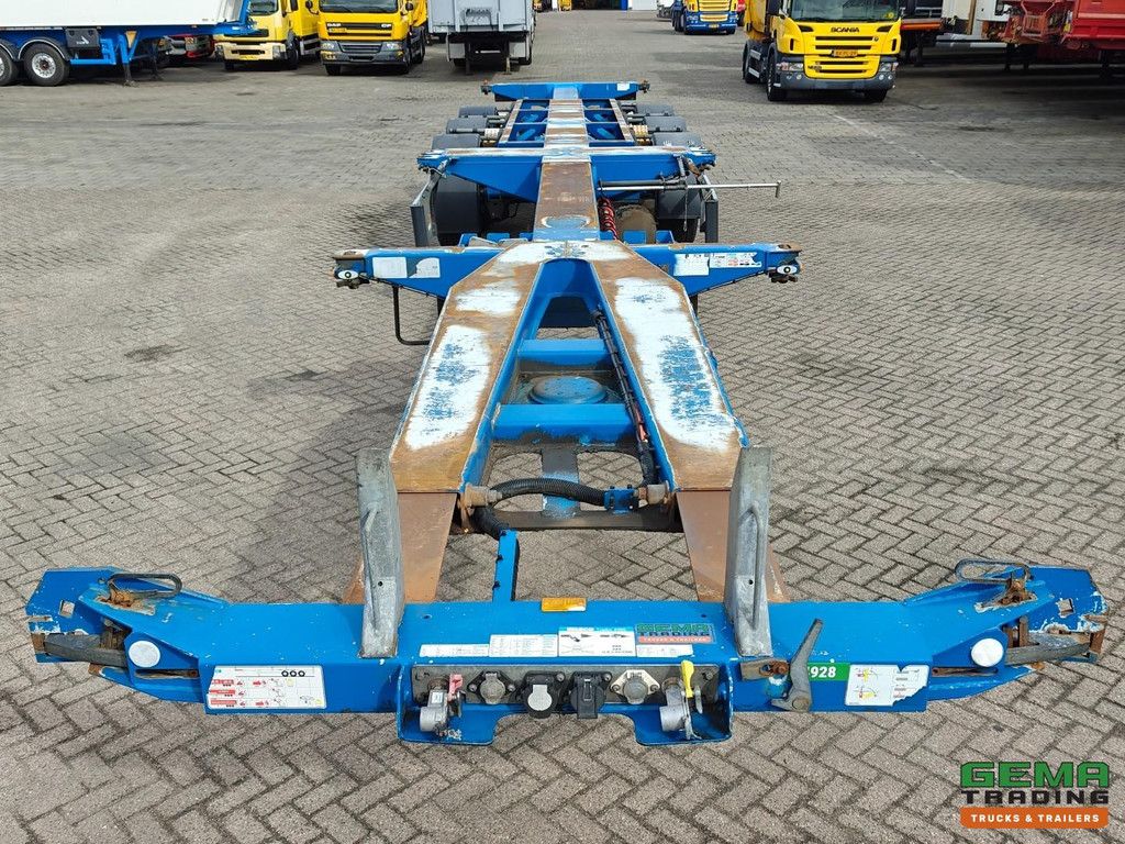 D-Tec FLEXITRAILER FT-LS-S 3-fach ausziehbare Liftachse – für alle Containertypen – 3 Achsen mit SAF-Scheibenbremsen – 4770 kg