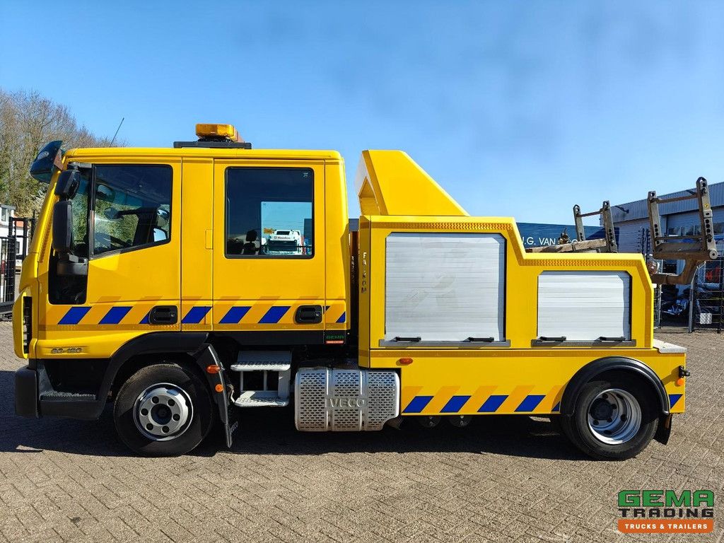 Iveco 80E190 EuroCargo 4x2 Euro 6A Doppelkabine, 7 Personen – Falkom FAW2000 + Seilwinde 3600 kg – Fernbedienung – TÜV bis 06/2026