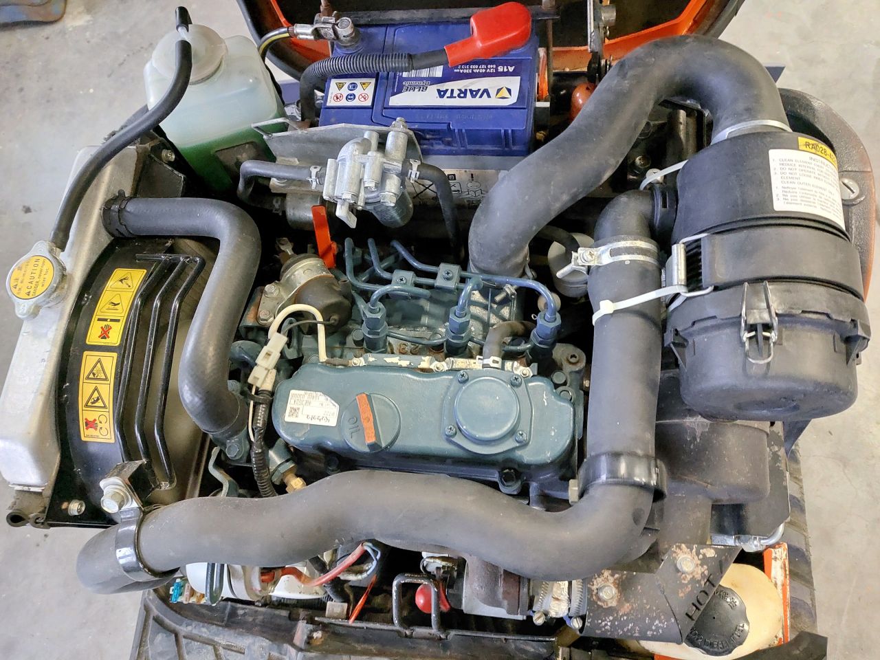 Kubota U10-3 side lever