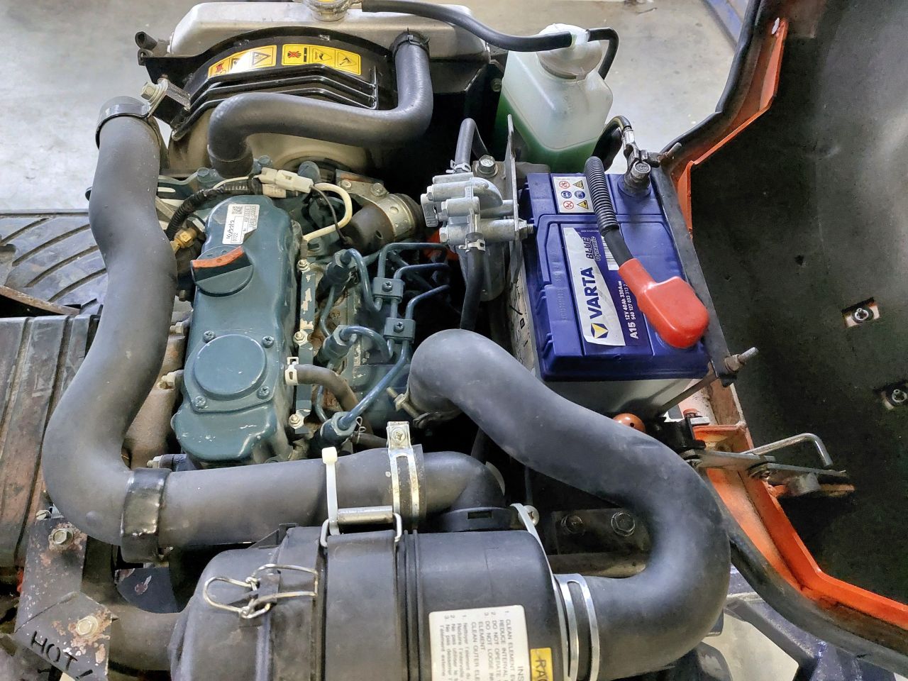 Kubota U10-3 side lever