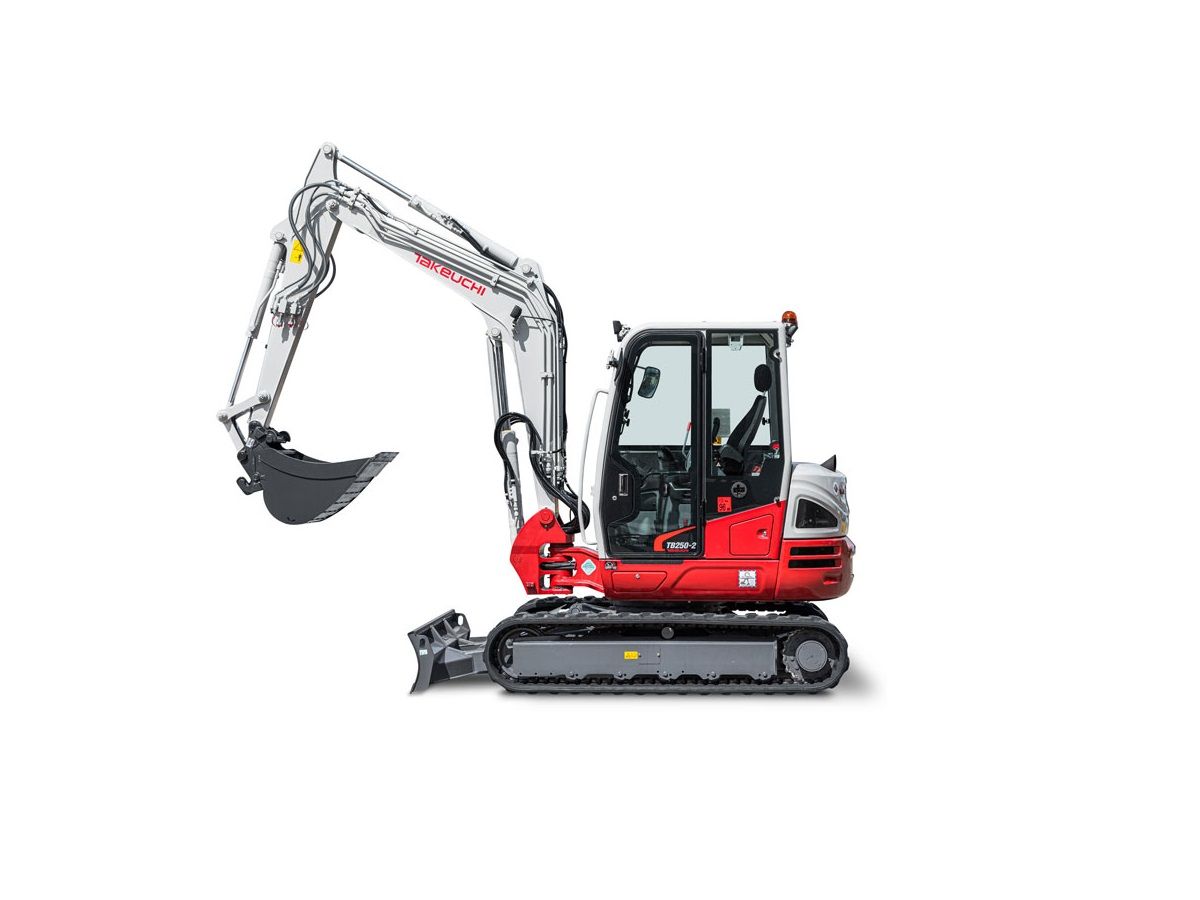 Takeuchi TB250-2, minigraver, minikraan, BJ2026, Nieuw!