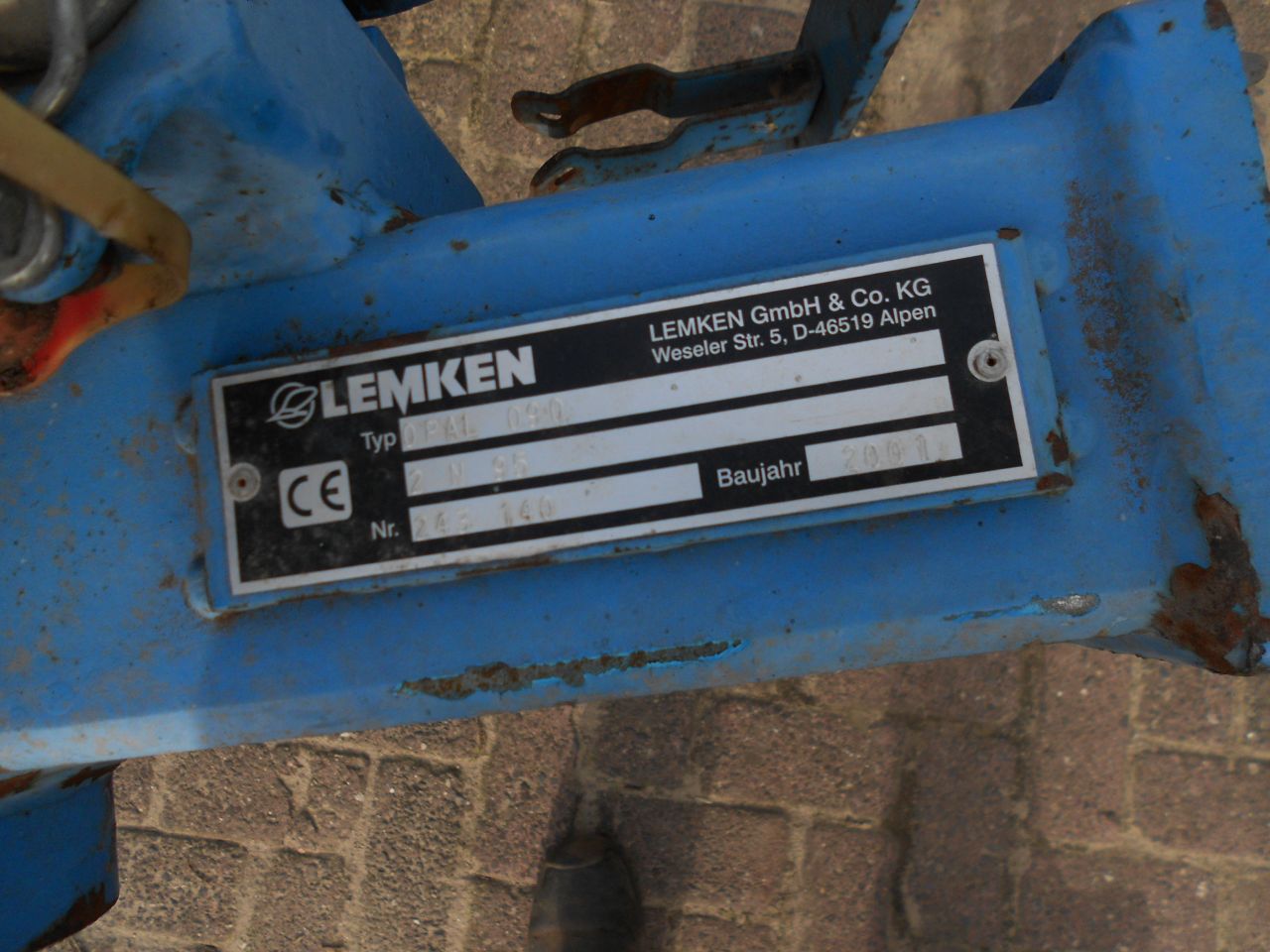 Lemken opal 090 met vorenpakker