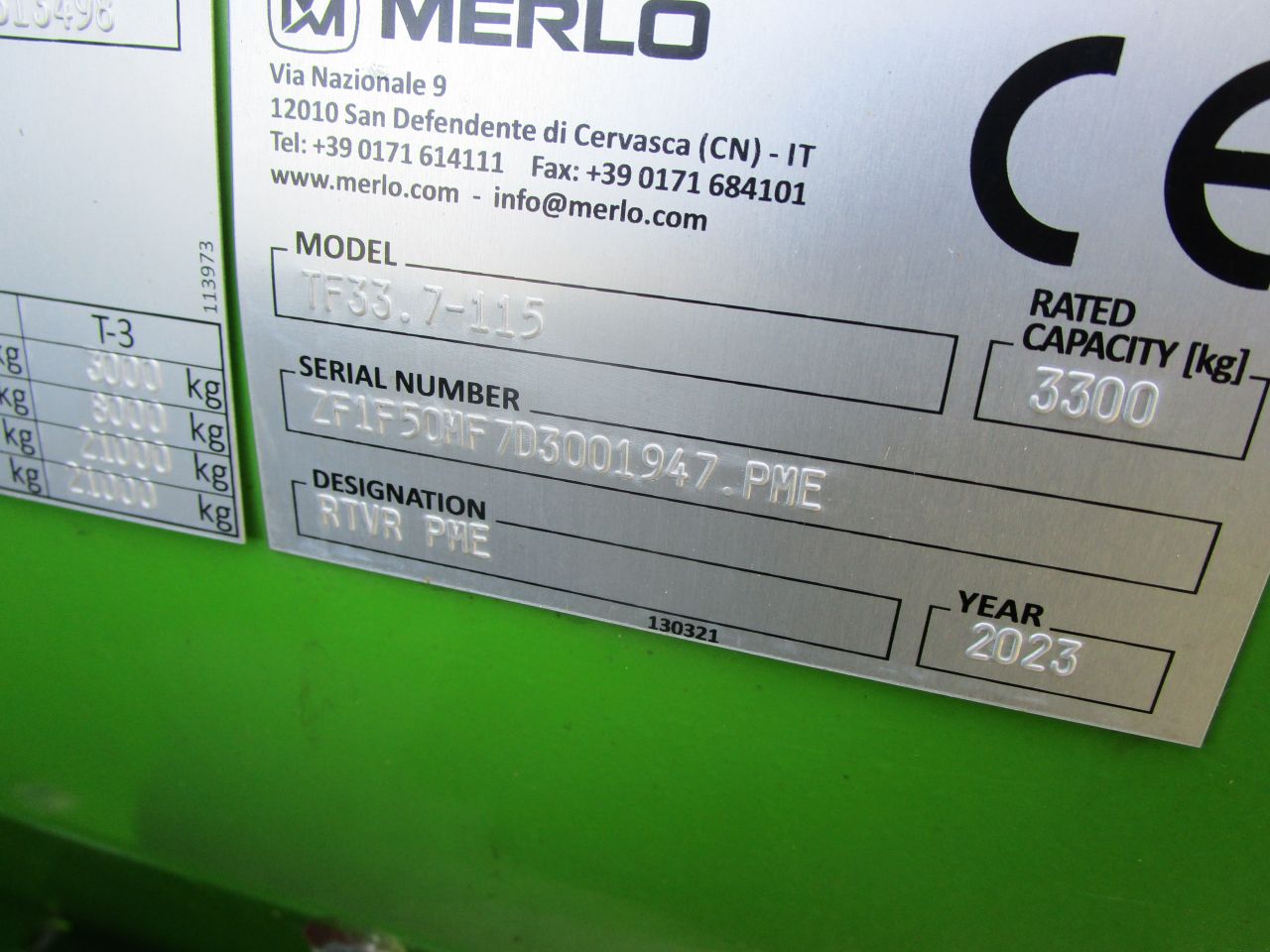 Merlo 33.7 tf 400 uren 2023 20/40 kmh