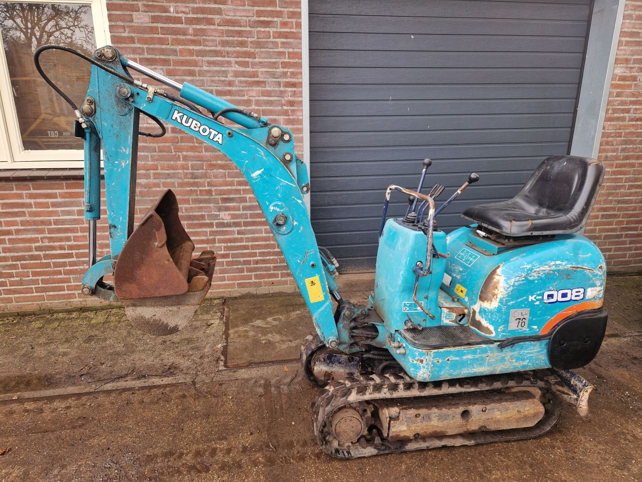 Minigraver Kubota 800 kg