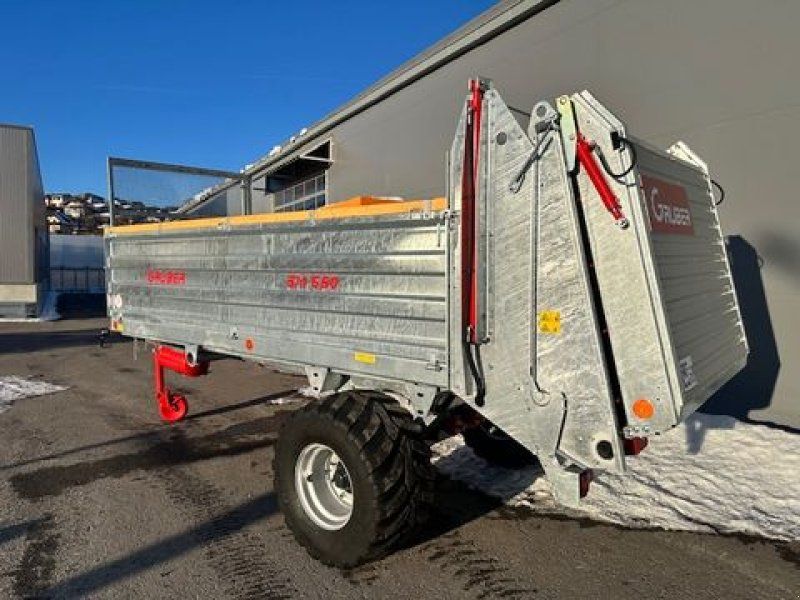 Gruber Miststreuer SM650 Druckluftbremse hydr. Stauwand