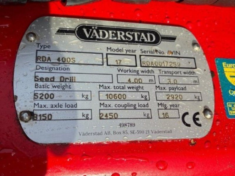 Väderstad Rapid 400 S