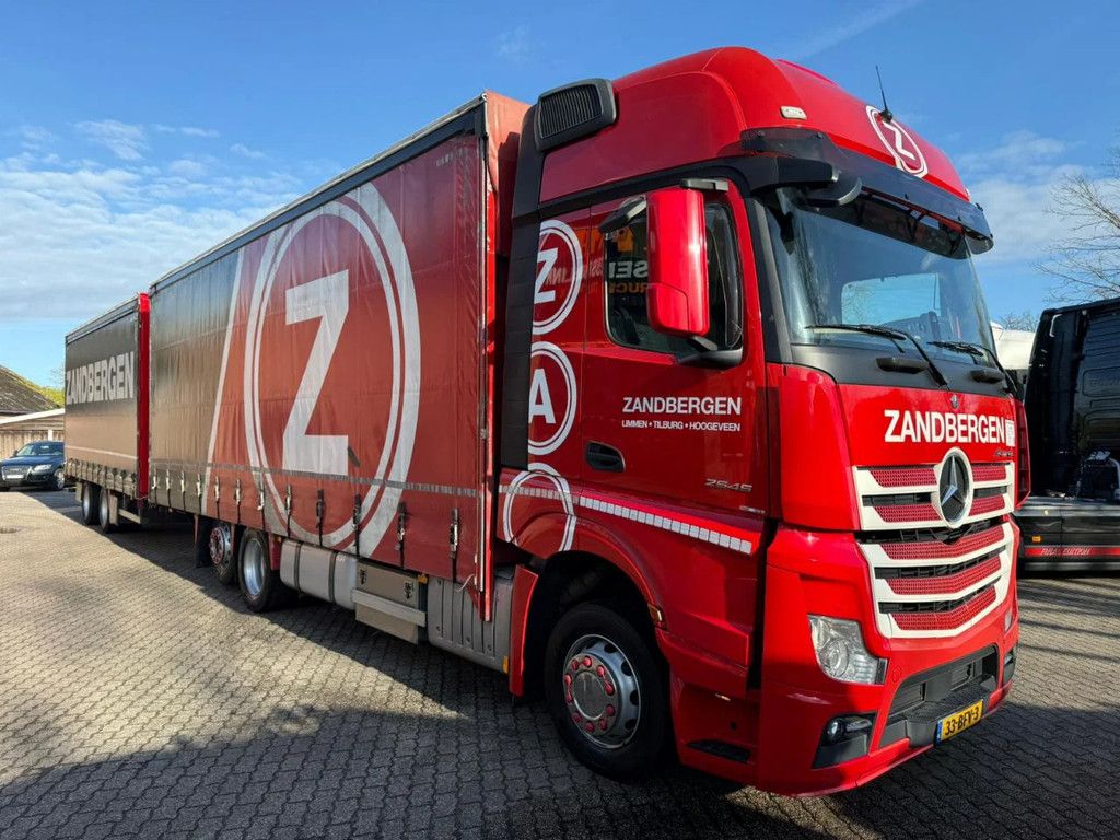 Mercedes-Benz Actros 2545 Mega Volumecombi 120m3! Schuifdaken Doorlaadsysteem NL Truck APK/TUV 08-2026