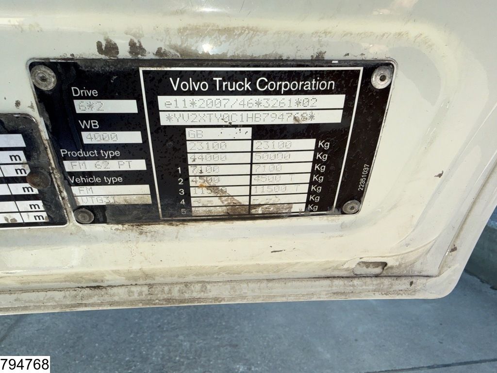 Volvo FM 460 EURO 6, PTO, RHD