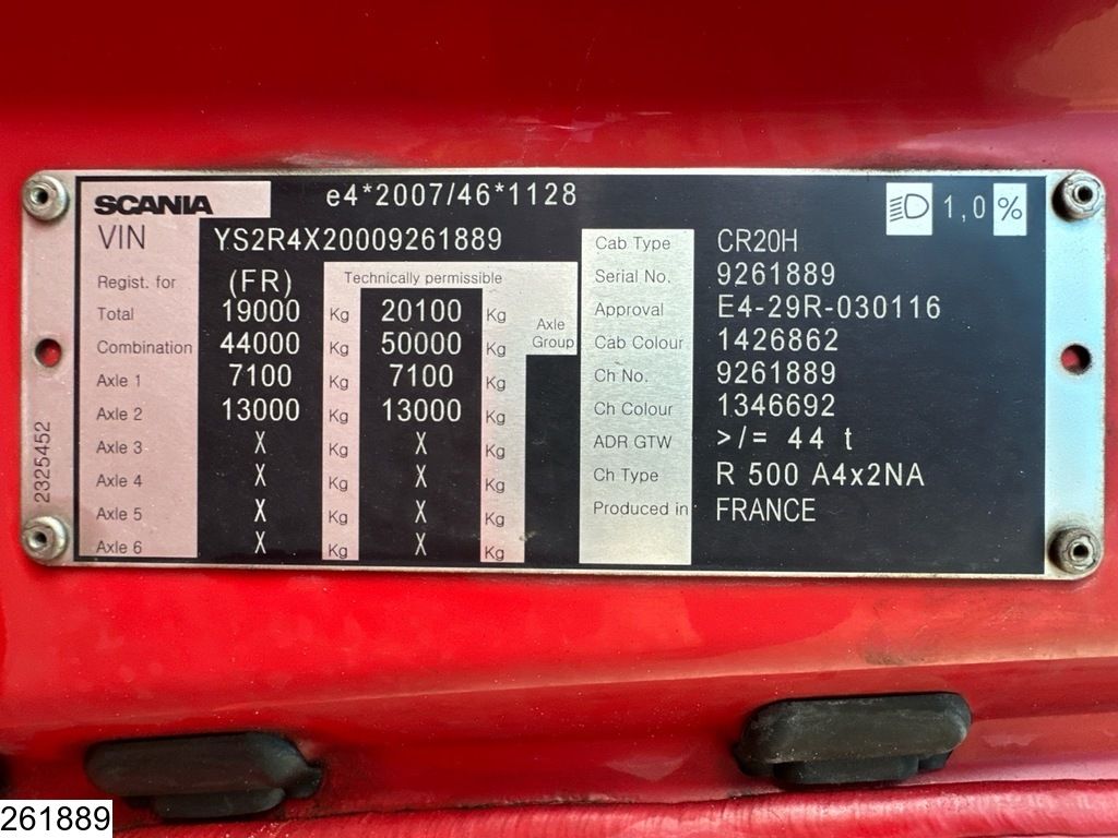 Scania R 500 EURO 6d, Retarder, Standairco, ADR