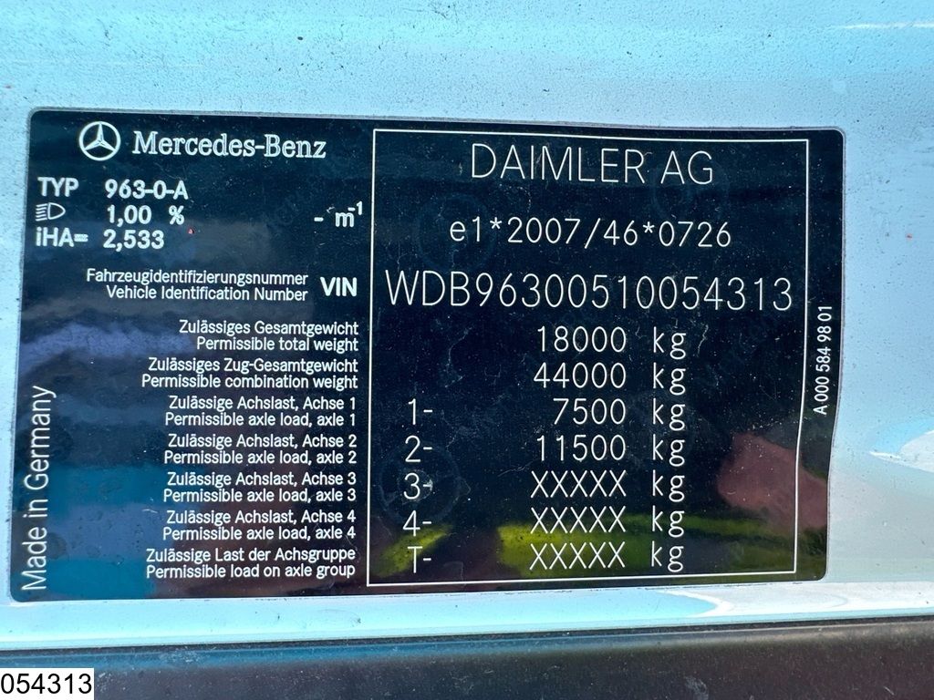 Mercedes Actros 1843 EURO 6, RETARDER