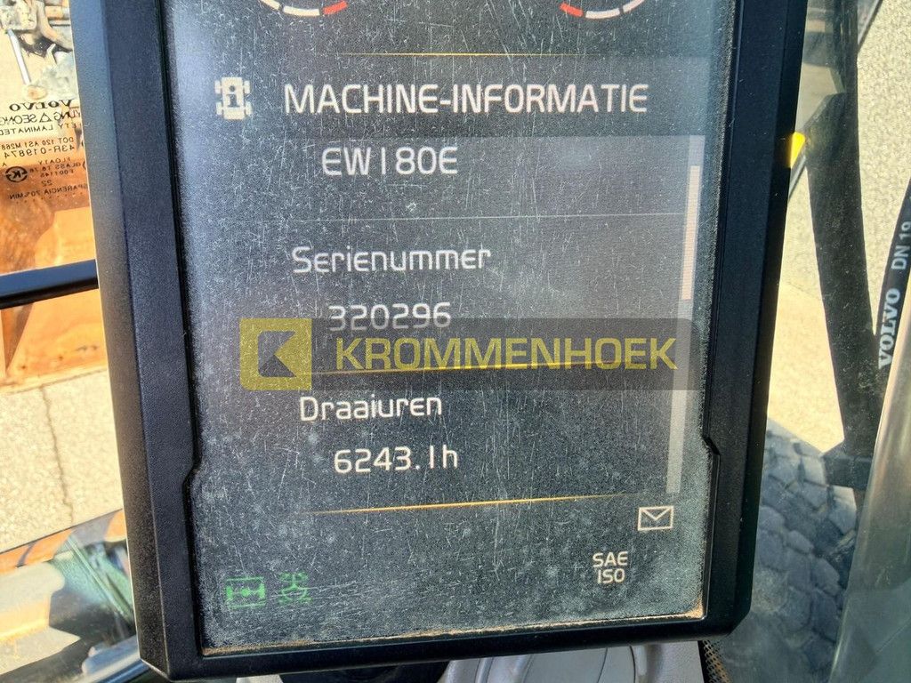 Volvo EW 180 E Tilt Rotator Steelwrist X20 KH9125