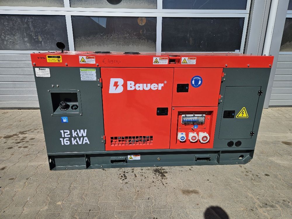 Bauer GFS-12KW generator 16 Kva