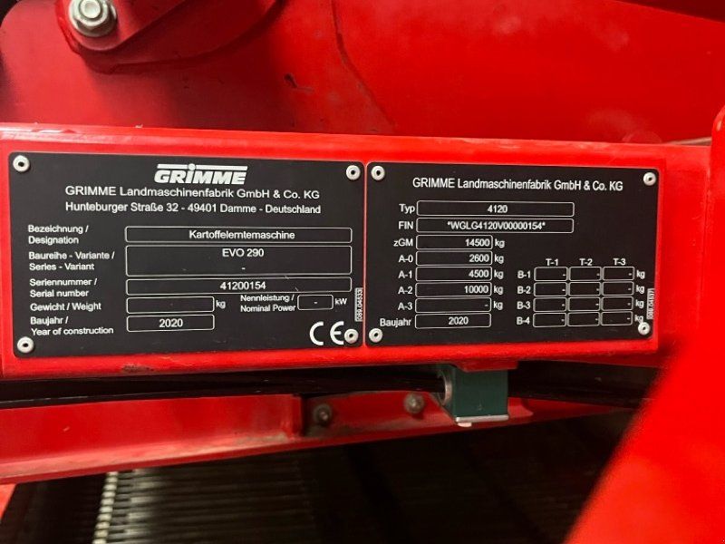 Grimme EVO 290 ClodSep