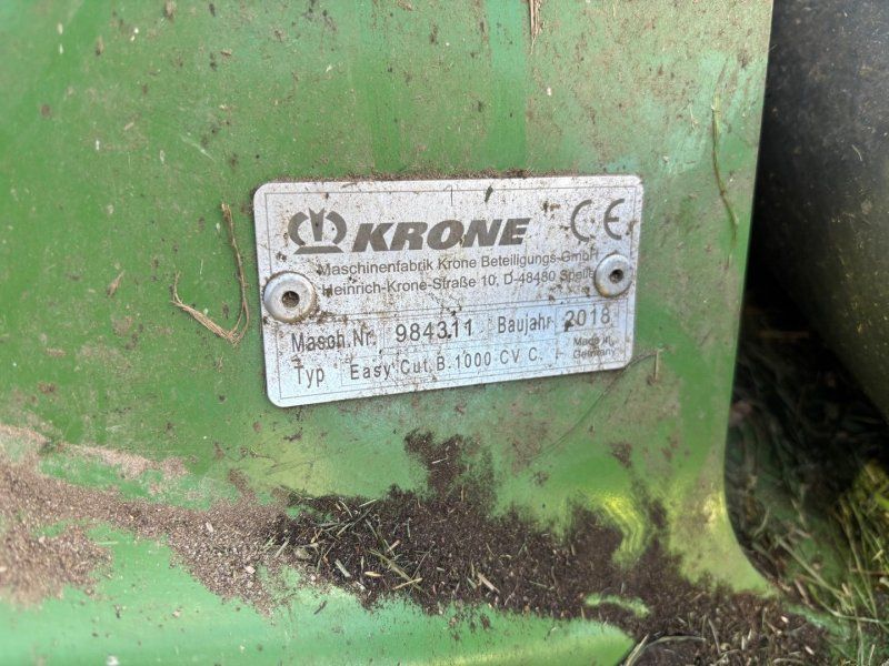 Krone Easy Cut B 1000 CV Collect