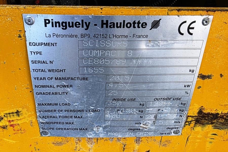 Haulotte Compact 8 Electric, 8.2m Working Height, 350kg Cap