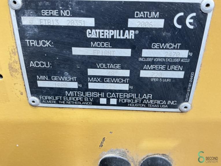 Heftrucks Elektrisch Caterpillar EP18ACNT 2006 Triplex