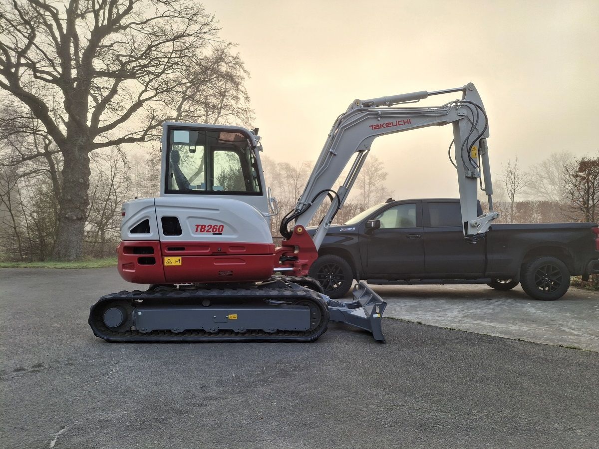 Takeuchi TB260, minigraver, minikraan, BJ2026, Nieuw!