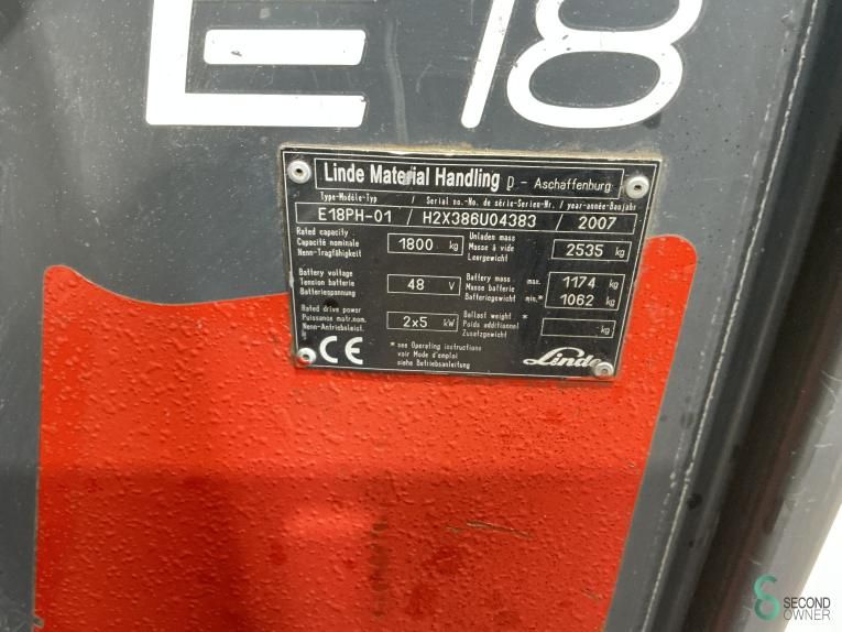Forklifts Electric Linde E18PHL-01 2007 Battery 2022