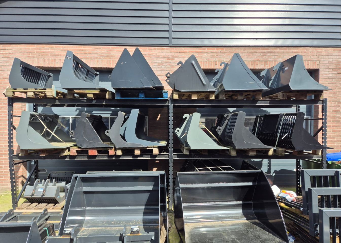 Div aanbouwdelen op voorraad! grondbak, tegelriek, puinbak