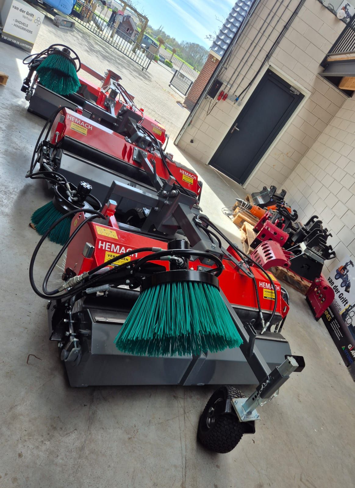 Div aanbouwdelen op voorraad! grondbak, tegelriek, puinbak