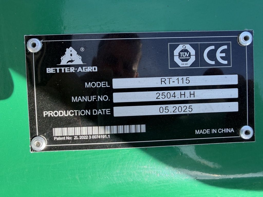 Better agro grondfrees 115 cm gebruikt voor minitractor