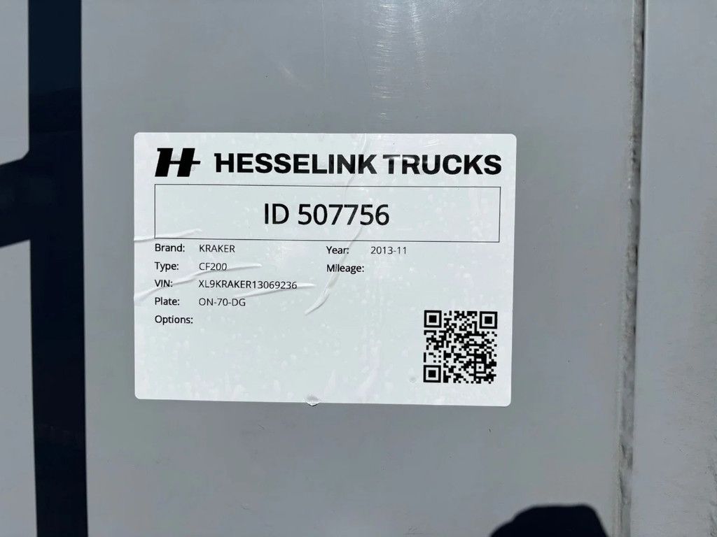 Kraker CF200 CF 200 92m3 10MM Cargo Floor Alcoa APK/TUV 11-2026