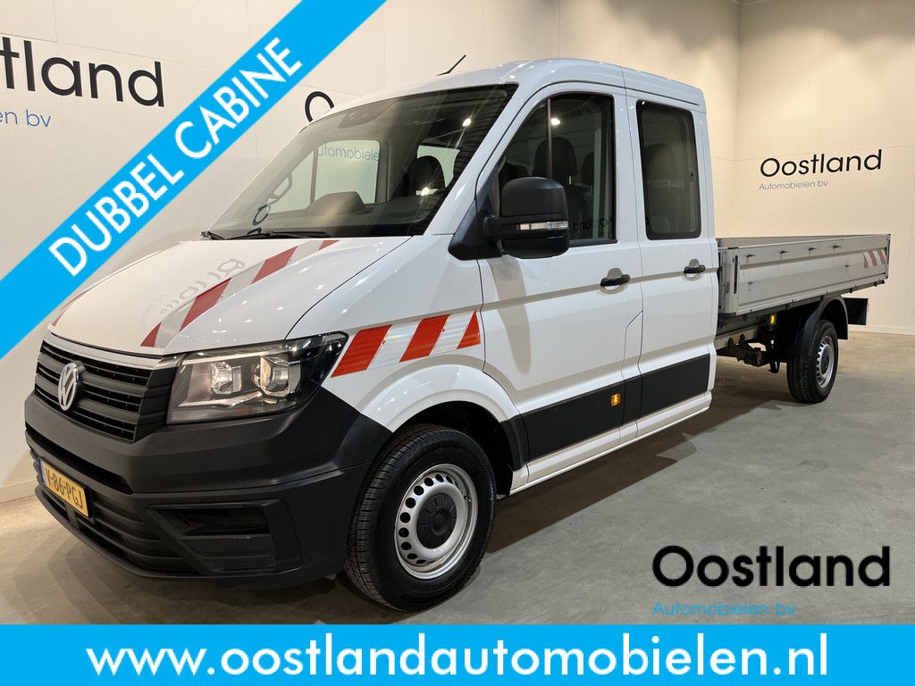 Volkswagen Crafter 35 2.0 TDI L4 DC Dubbel Cabine RWD 140 PK Open Laadbak / Euro 6 / Trekhaak 3.000 KG / Airco / Camera / CarPlay / Navigatie
