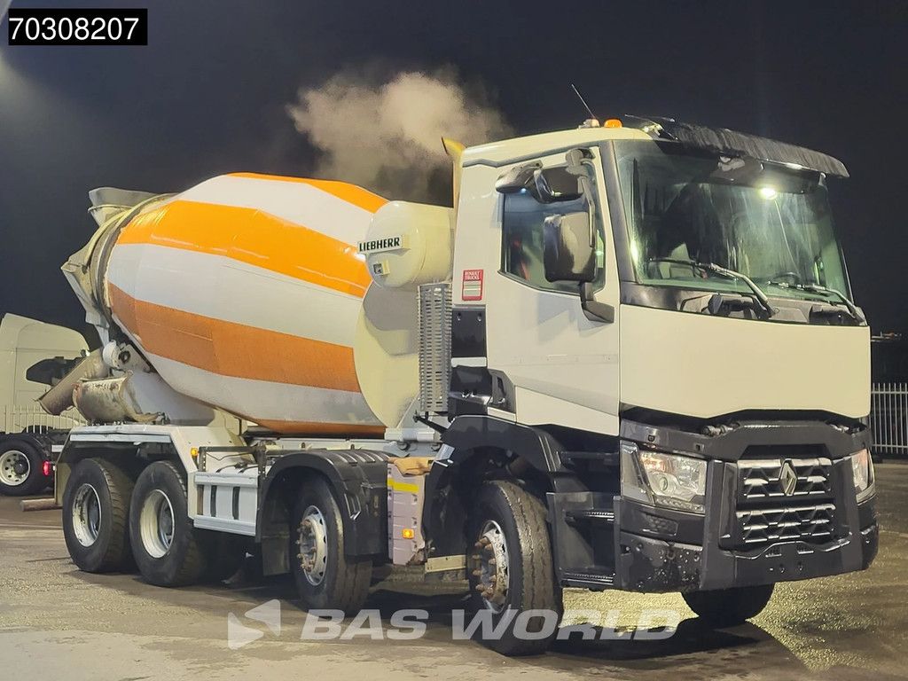 Renault T C 380 8X4 9m3 Liebherr 904 FL mixer Steelsuspension Big-Axle Automatic Euro 6