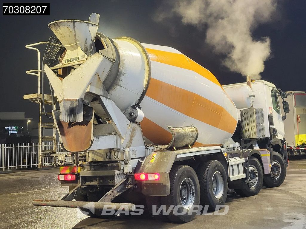 Renault T C 380 8X4 9m3 Liebherr 904 FL mixer Steelsuspension Big-Axle Automatic Euro 6