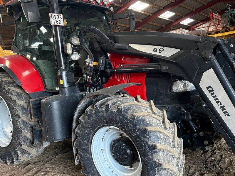 Case IH Puma 165 CVX med frontpto og Ålø Q6s læsser