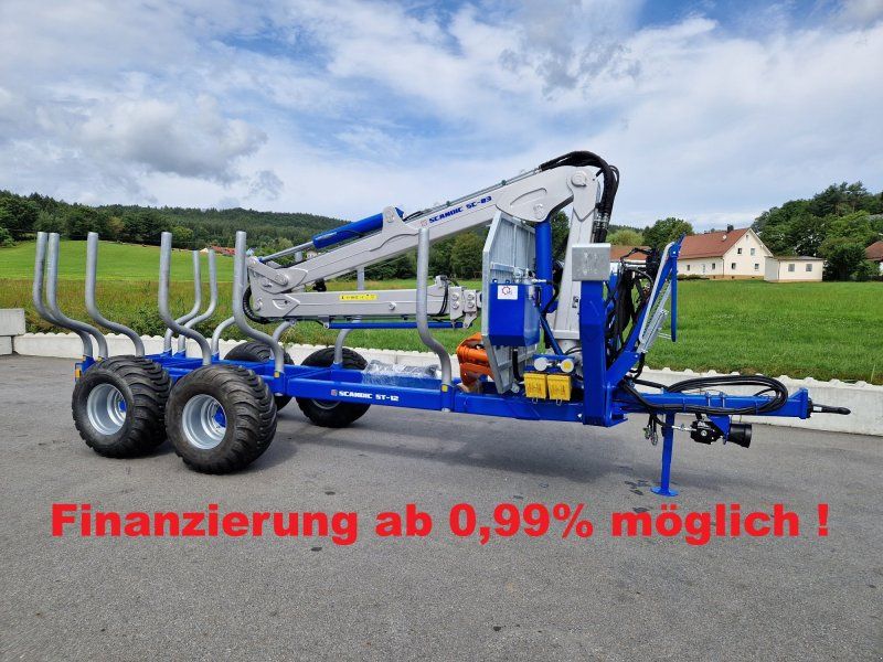 Scandic ST-12D 16t 9m Kran 750kg Hubkraft Druckluft Funkfernsteuerung