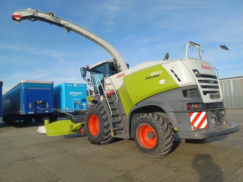 Claas Jaguar 860 + PU 300 Prof Contour+ Orbis 600 SD TS
