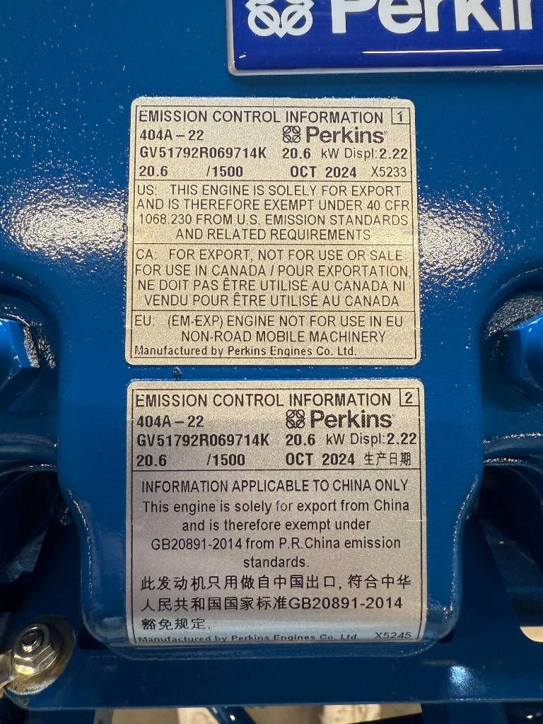 FG Wilson P22-1 - 22 kVA Open Genset - DPX-16002-O