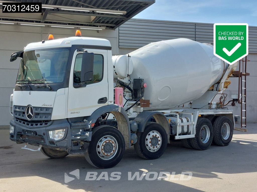 Mercedes Arocs Arocs 3240 8X4 9m3 Stetter AM 904 Mixer Steel suspension Big-Axle Automatic Euro 6