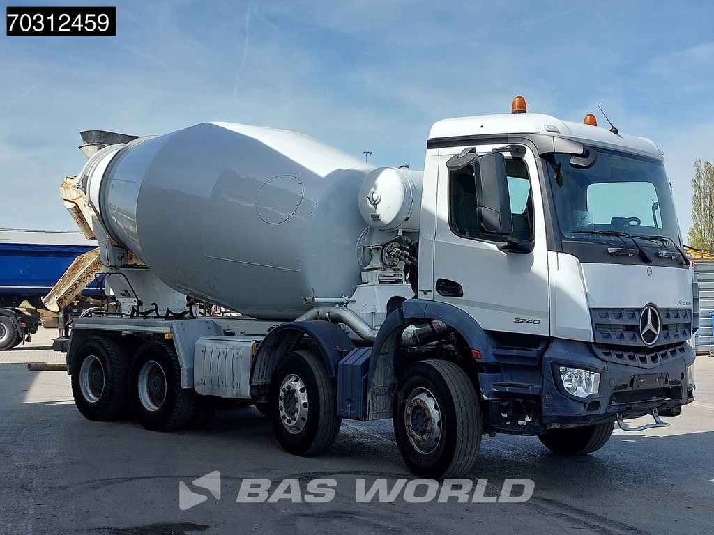 Mercedes Arocs Arocs 3240 8X4 9m3 Stetter AM 904 Mixer Steel suspension Big-Axle Automatic Euro 6