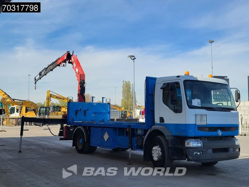 Renault Premium 370 4X2 HMF 1560 K4 Kran Crane Manual ADR Big-Axle Steelsuspension Euro 3