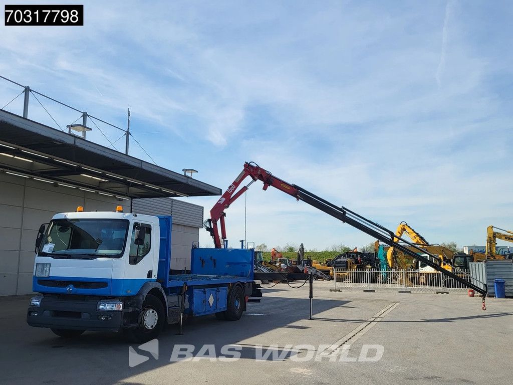Renault Premium 370 4X2 HMF 1560 K4 Kran Crane Manual ADR Big-Axle Steelsuspension Euro 3
