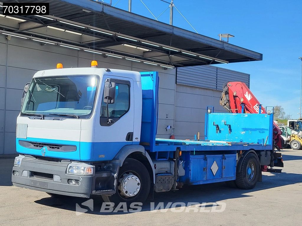 Renault Premium 370 4X2 HMF 1560 K4 Kran Crane Manual ADR Big-Axle Steelsuspension Euro 3