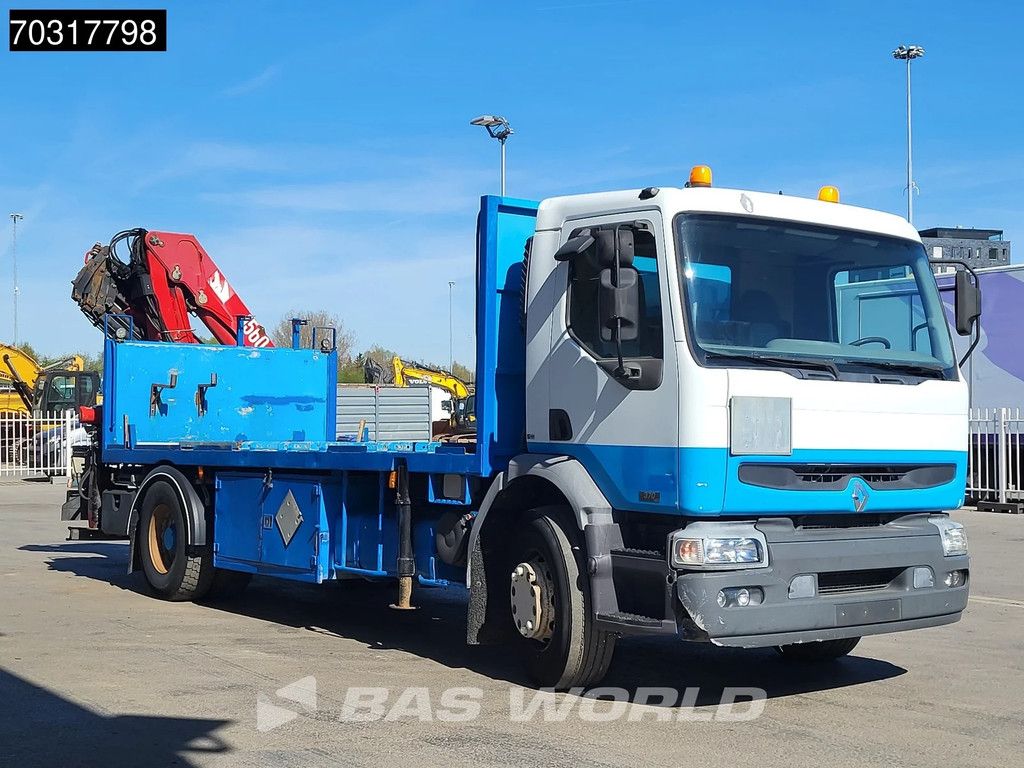 Renault Premium 370 4X2 HMF 1560 K4 Kran Crane Manual ADR Big-Axle Steelsuspension Euro 3