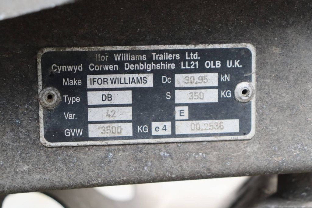 Machine transporter Ifor Williams LM6/7 3500kg 2007