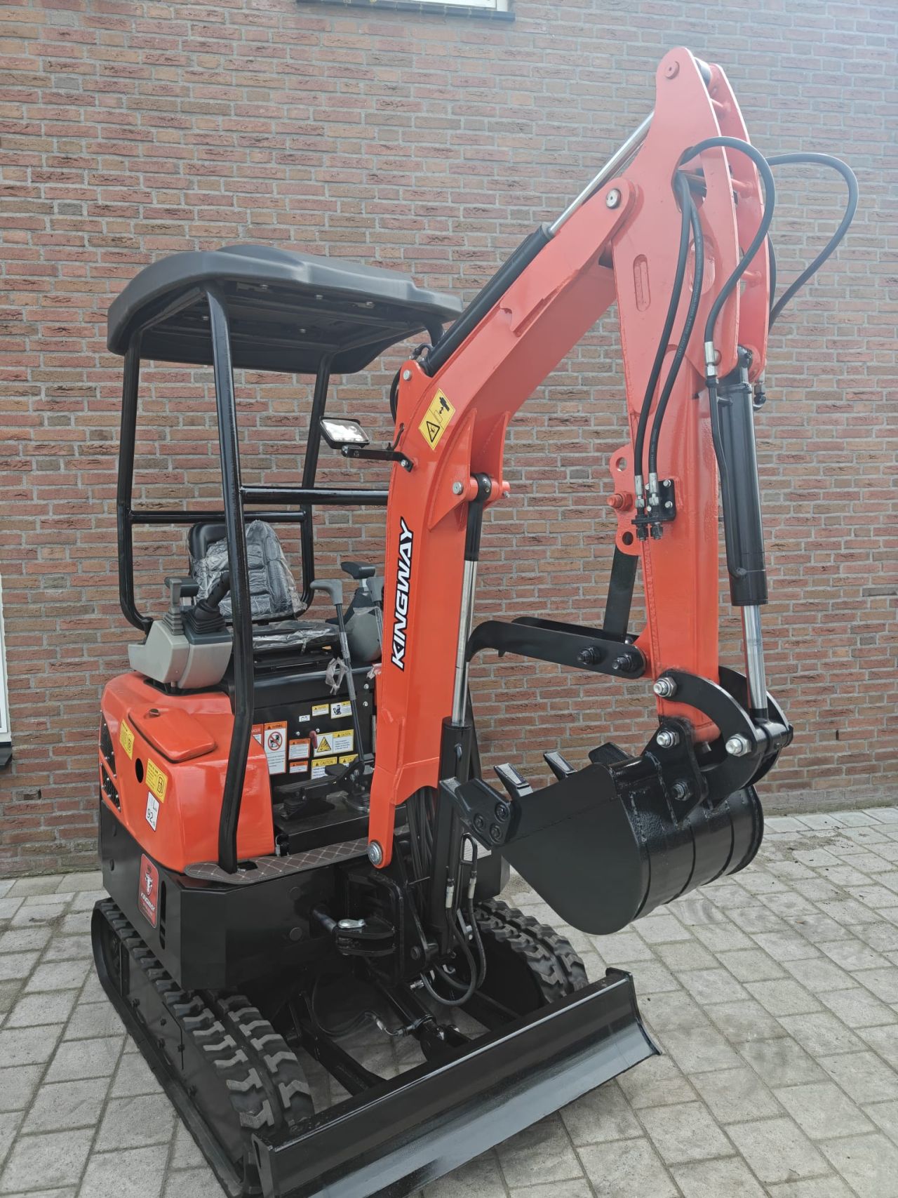 Minigraafmachine minigraver KNT18 Kingway knickarm joystick