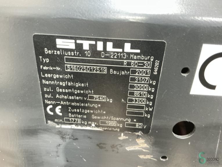 Forklifts Electric Still R60-30 2001